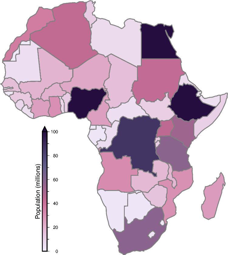 choropleth map